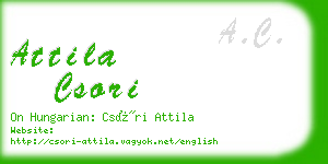 attila csori business card